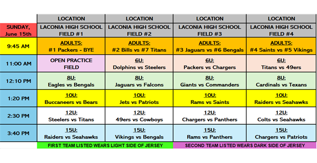 SUNDAY, JUNE 15th