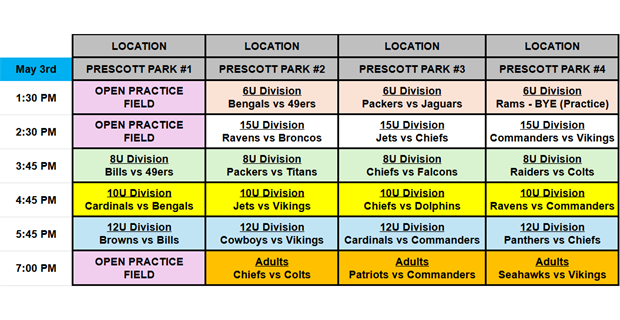 Youth Preseason / Adults Week #2