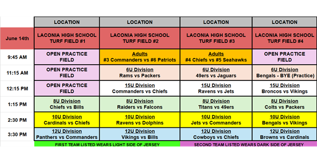 Youth Week #6 / Adults Playoffs Round #1